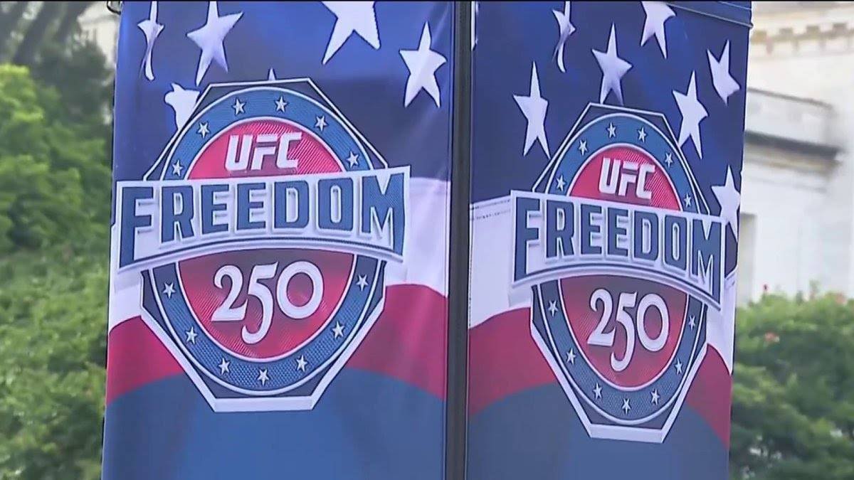 رعد و برق در حیاط کاخ سفید؛ برگزاری مسابقات UFC با تاخیر همراه شد