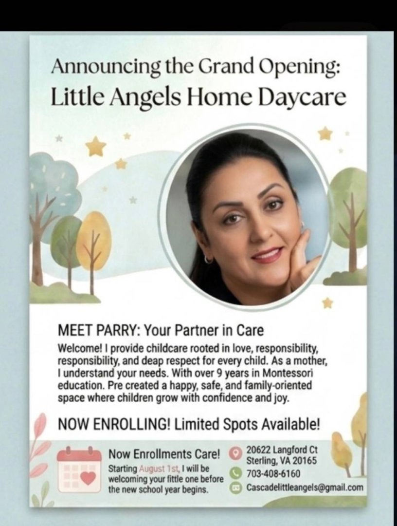 مهدکودک  «فرشته‌های کوچک» | Little Angels Home Daycare DMV