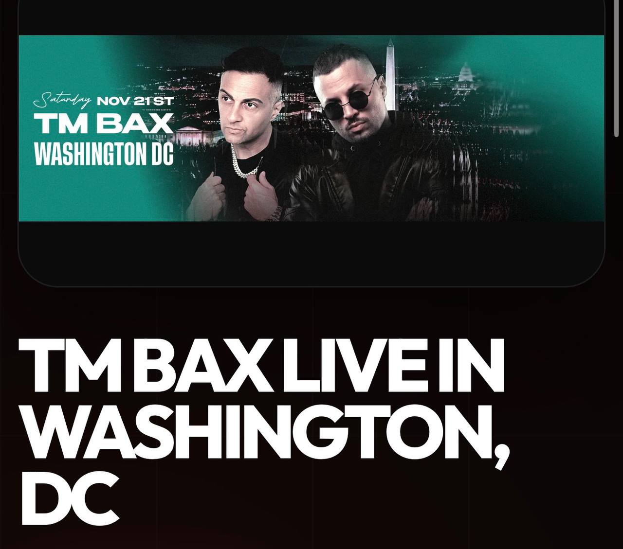 کنسرت تی‌ام‌بکس و دی‌جی تبا در واشنگتن دی‌سی | TM Bax & DJ Taba Live in Washington D.C.