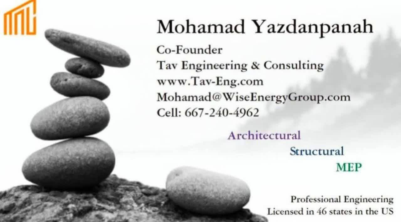 مهندسی و معماری یزدان‌پناه | Mohammad Yazdanpanah – Home Improvement Services in Columbia, VA